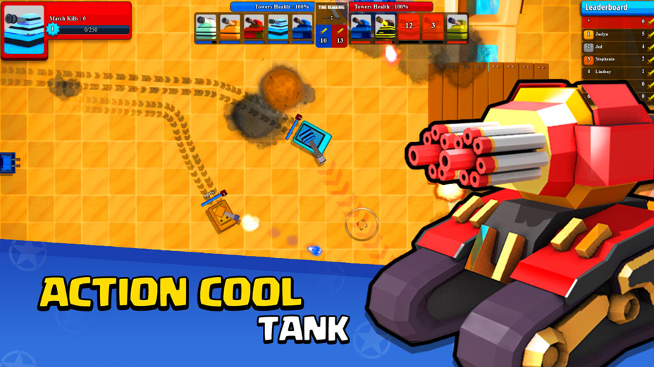 Игра Tanks.io играть онлайн в браузере