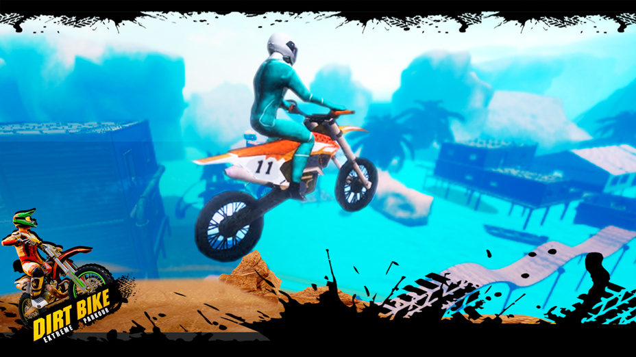 Игра Dirt Bike Extreme Parkour играть онлайн в браузере