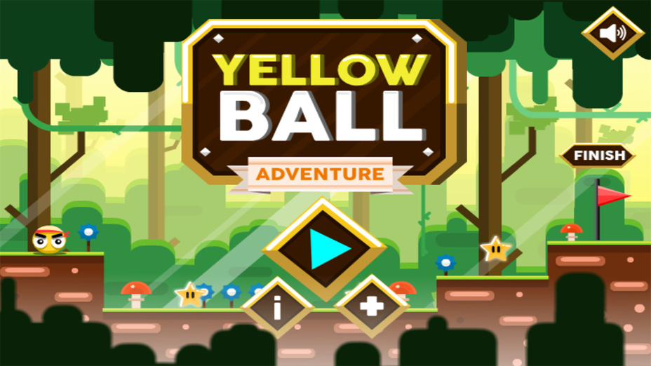 Игра Yellow ball Adventure играть онлайн в браузере