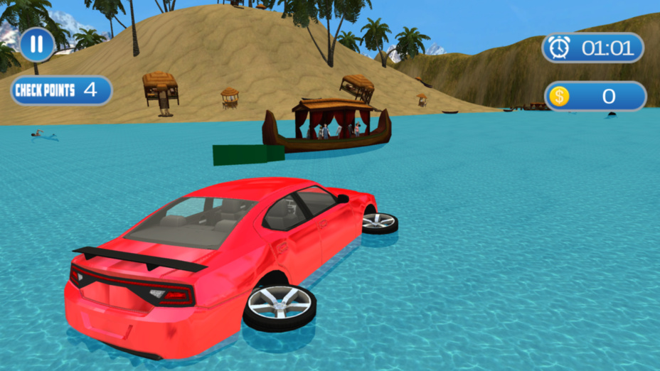 Игра Water Car Surfing 3D играть онлайн в браузере