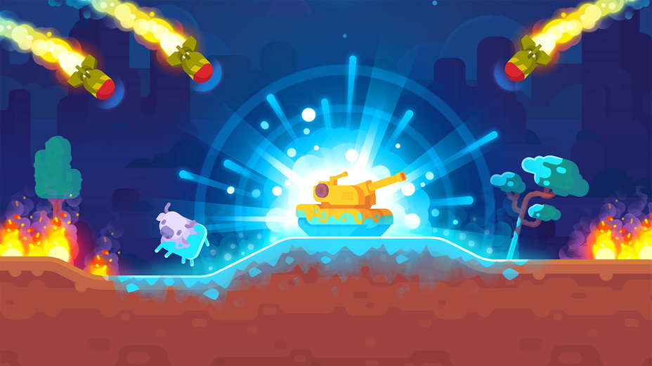 Игра Tank Wars 2D играть онлайн в браузере