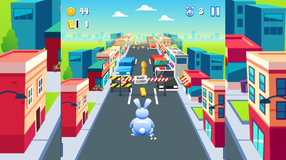 Игра Talking Bunny Gold Run играть онлайн в браузере