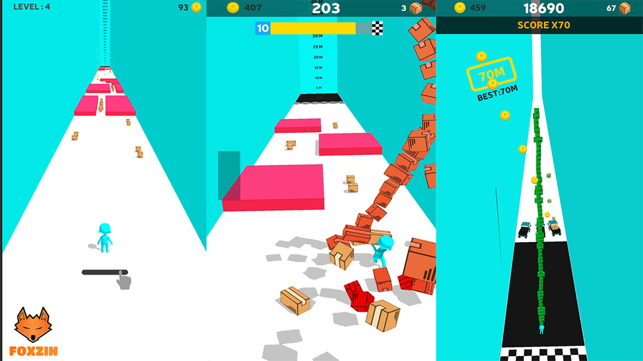 Игра Blocks Tower Run играть онлайн в браузере