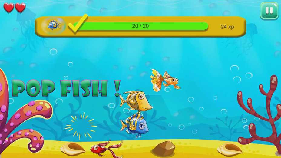 Игра Funny Fish - Веселая Рыбка играть онлайн в браузере