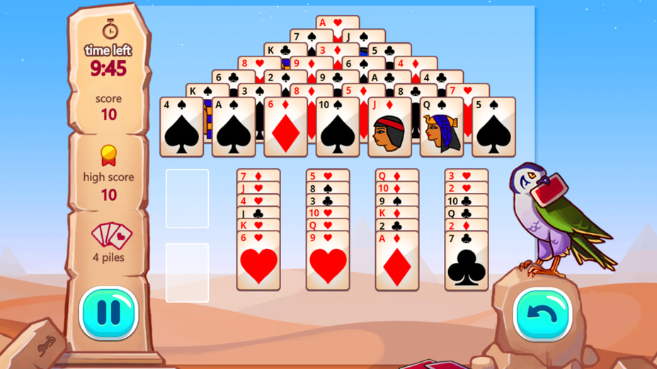 Игра Pyramid Solitaire играть онлайн в браузере