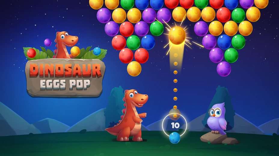 Игра Dinosaur Eggs Pop играть онлайн в браузере