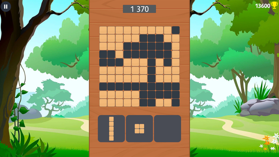 Игра Wooden 100 Block Puzzle играть онлайн в браузере