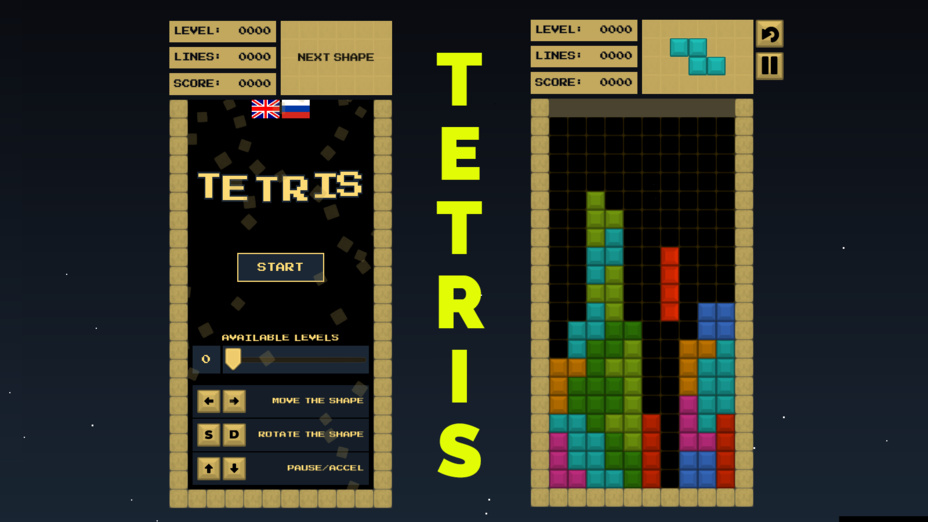 Игра Тетрис классика играть онлайн в браузере