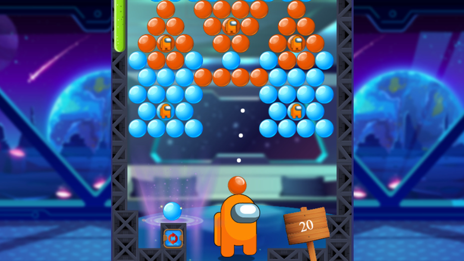 Игра Bubble Shooter Imposter играть онлайн в браузере