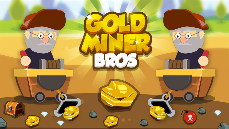 Игра Gold Miner Bros играть онлайн в браузере