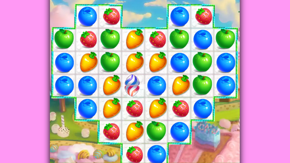 Игра Fruit Swipe Food Land играть онлайн в браузере