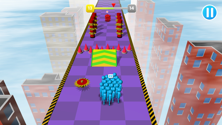 Игра Crowd Run 3D играть онлайн в браузере