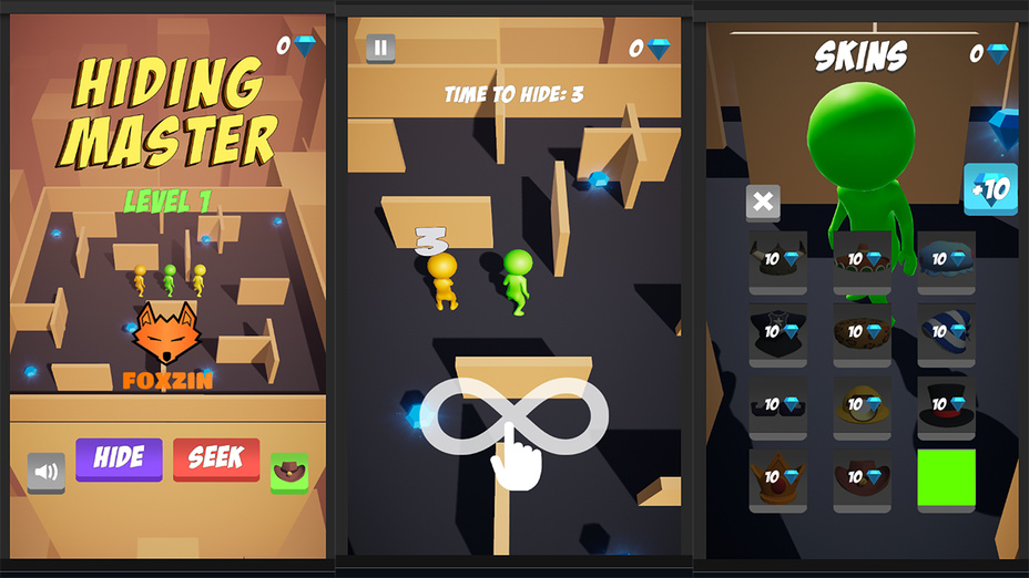 Играть в Hiding Master 3D онлайн без регистрации