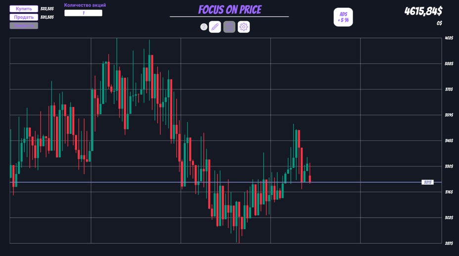 Играть в Focus On Price - Трейдинг онлайн без регистрации