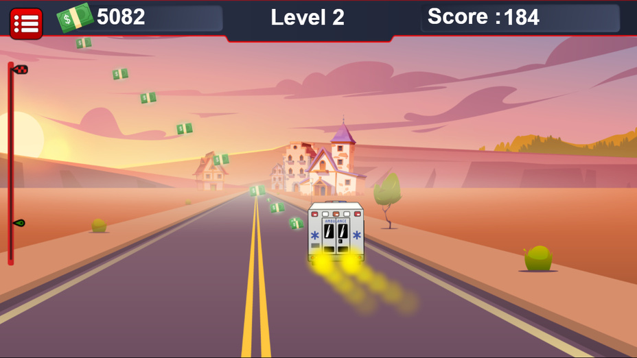 Играть в Ambulance Traffic Drive онлайн без регистрации