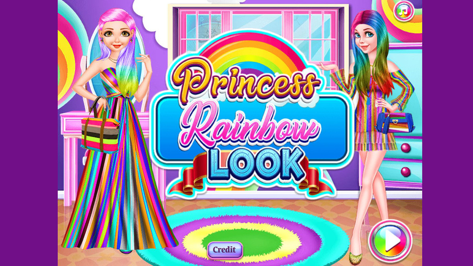 Играть в Princess Rainbow Look онлайн без регистрации